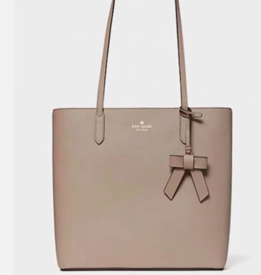 Kate Spade Brynn Tote with Bow Accent in Blush Pink